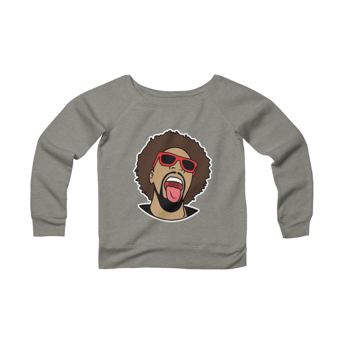 Mr. Heatcam Women's Sponge Fleece Wide Neck Sweatshirt