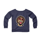 Mr. Heatcam Women's Sponge Fleece Wide Neck Sweatshirt