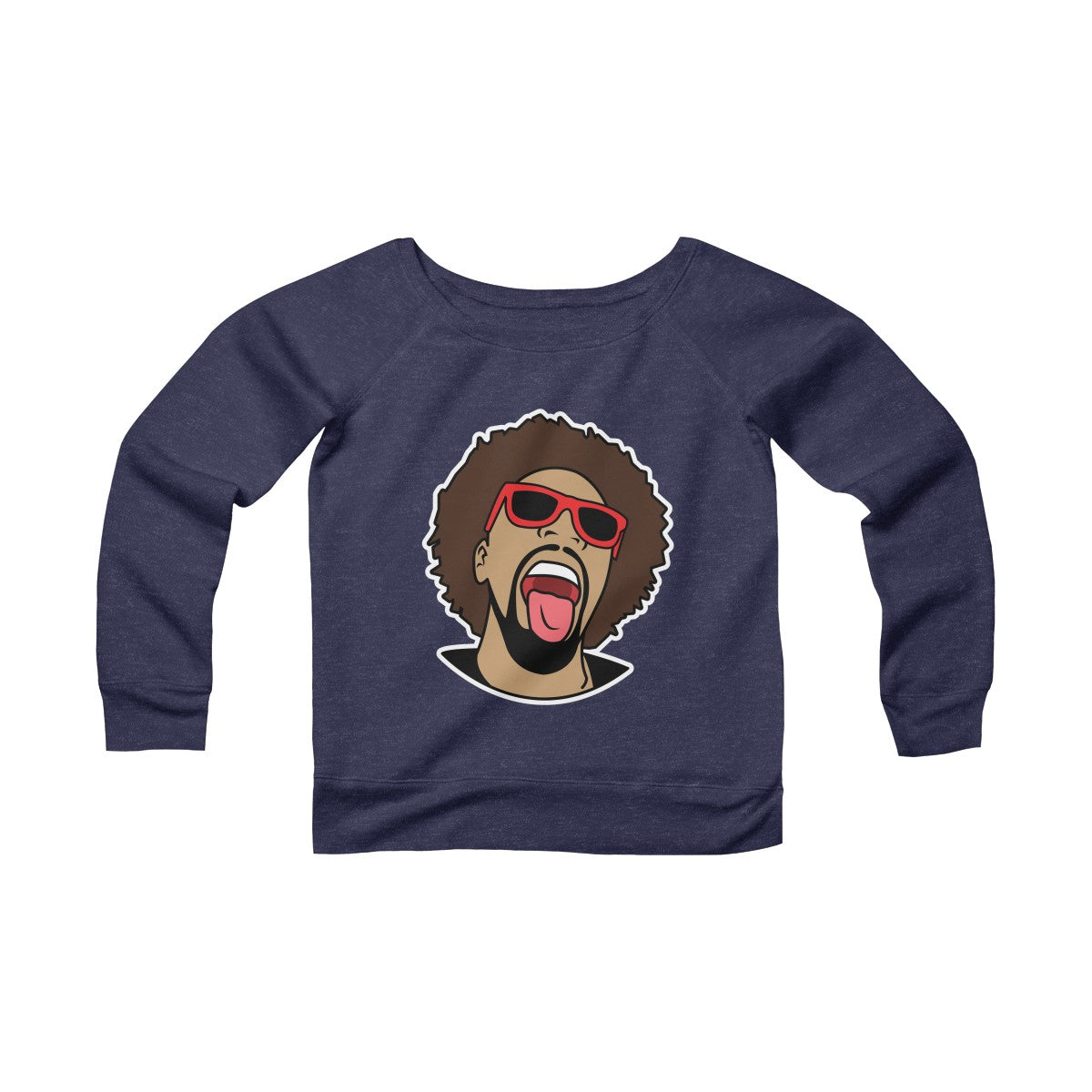 Mr. Heatcam Women's Sponge Fleece Wide Neck Sweatshirt