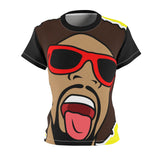 Mr. Heatcam Women's AOP Cut & Sew Tee (All Black)