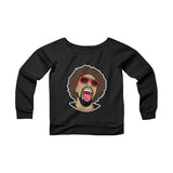 Mr. Heatcam Women's Sponge Fleece Wide Neck Sweatshirt