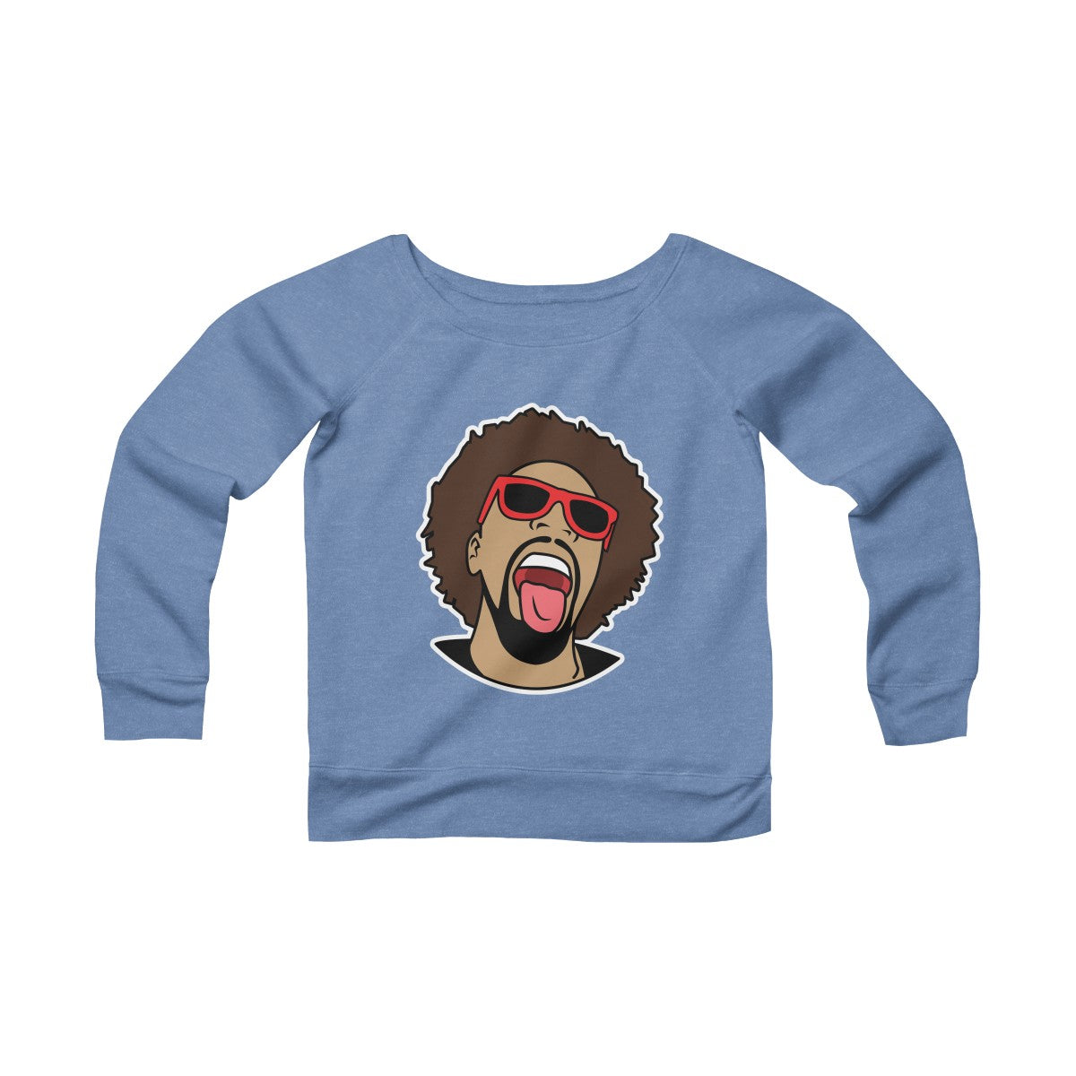 Mr. Heatcam Women's Sponge Fleece Wide Neck Sweatshirt