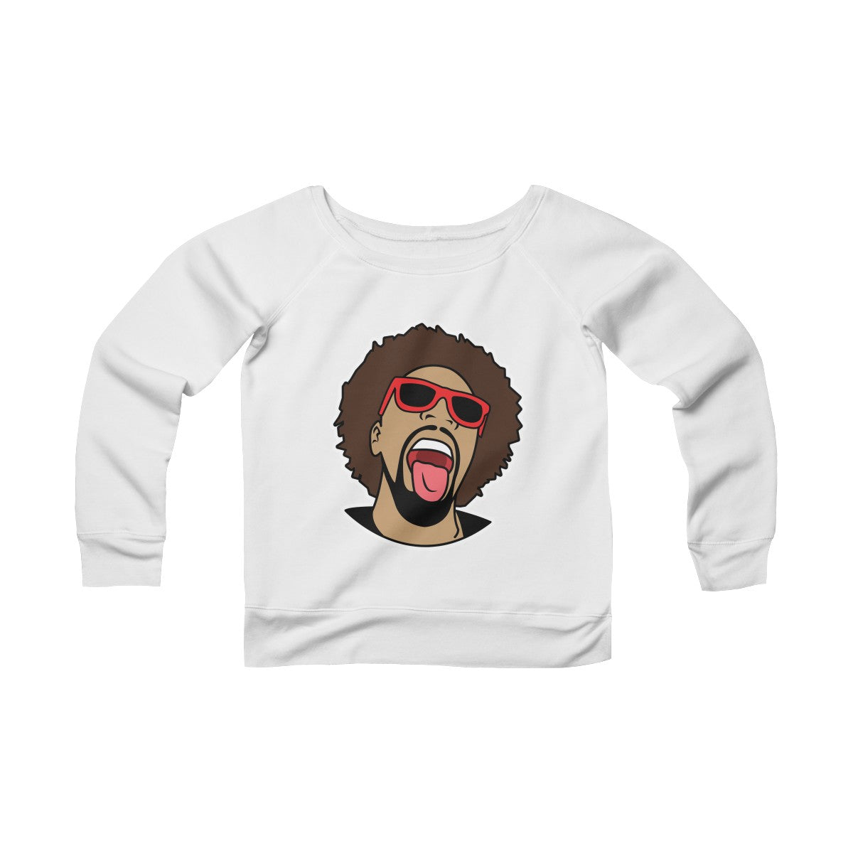 Mr. Heatcam Women's Sponge Fleece Wide Neck Sweatshirt