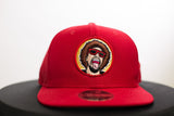 The Mr.Heatcam Red Mesh New Era Snapback (Vintage Logo)